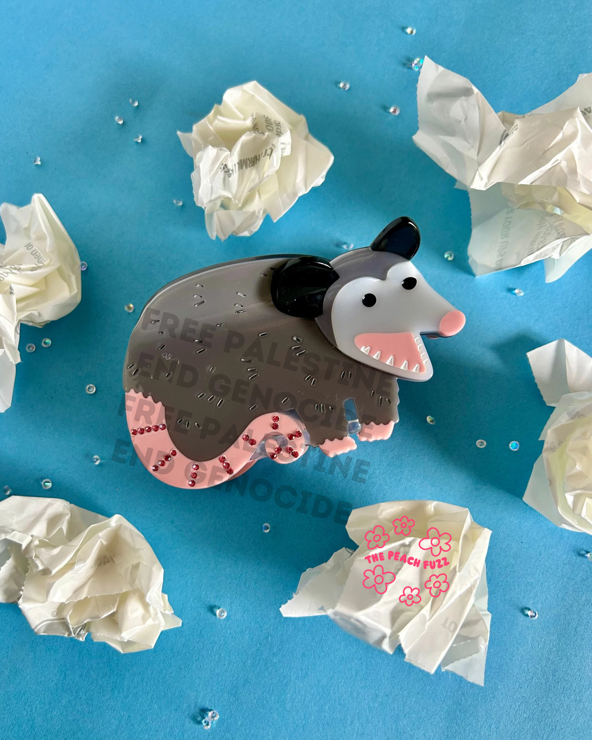 The Peach Fuzz – Conjunto de acessórios para cabelo - Mulher por atacado – Garra de Cabelo de Gambá11