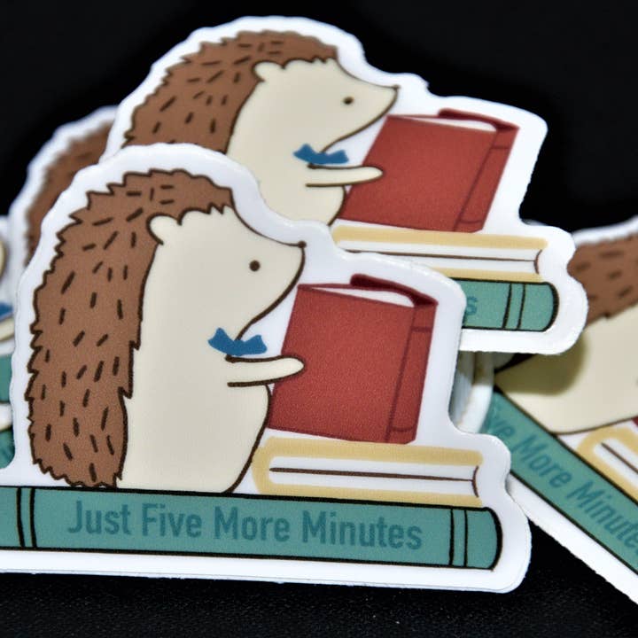 Just Five More Minutes Sticker for wholesale by Southpaw Draws