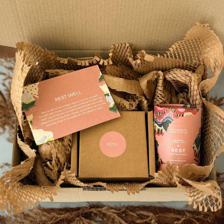 Set regalo tisana per dormire bene (Riposo) per la vendita all'ingrosso da parte di Naturally Healthful