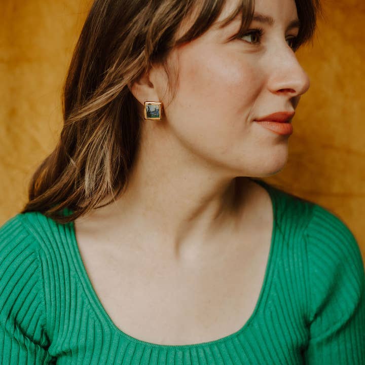 Crown & Heart – wholesale Stud/post earrings – Mini masterpiece studs19