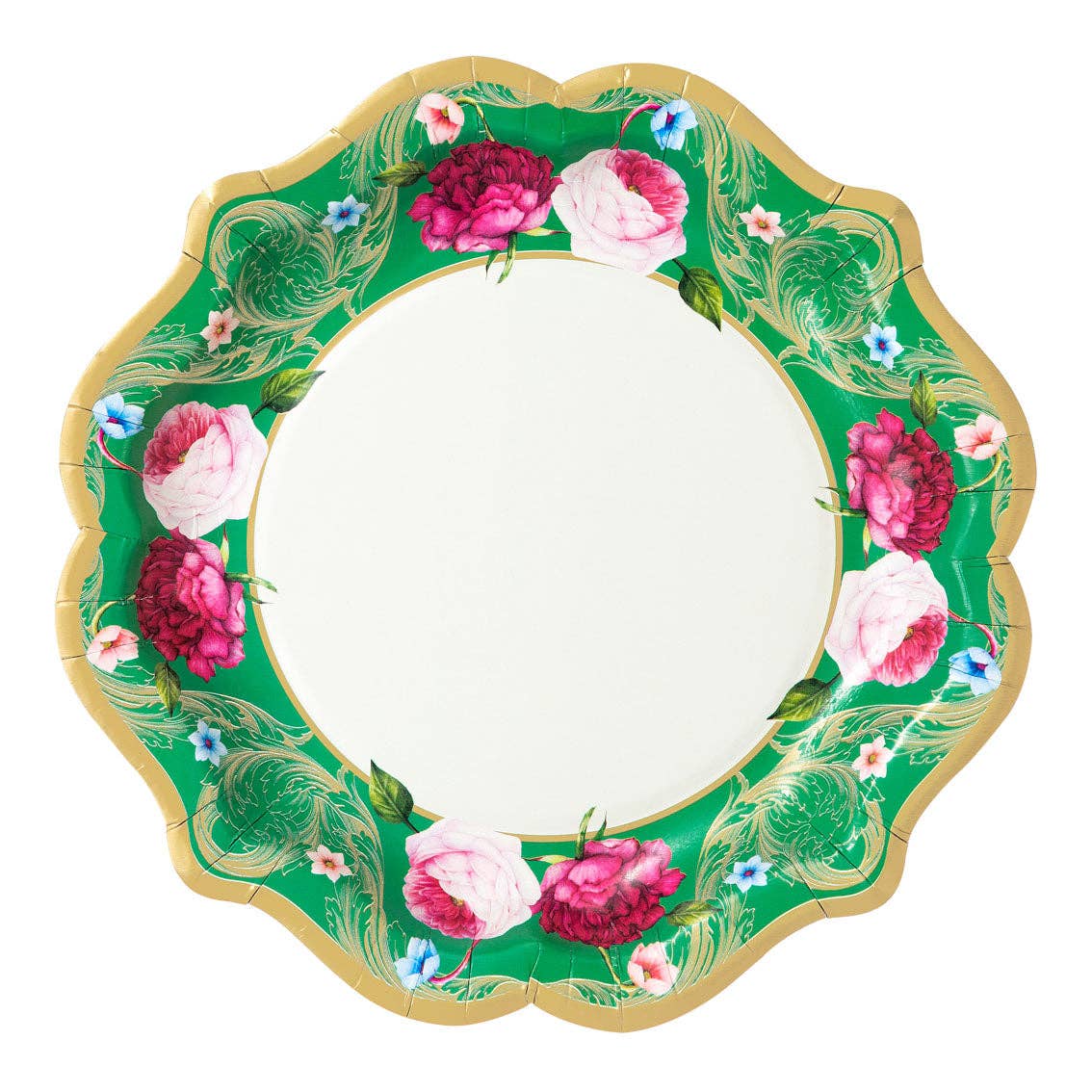 Talking Tables USA - Wholesale Disposable Plate - Mixed Floral Paper Plates - 12 Pack | Tea Party |6