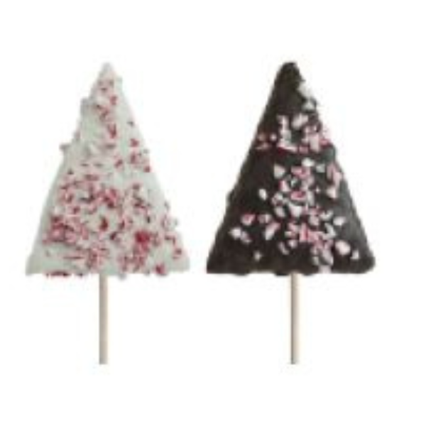 Grandpa Joe's Candy Shop - Wholesale Chocolate Covered Sweets - Melville Rice Cereal Treat, White & Dark Choc Trees, 18ct1