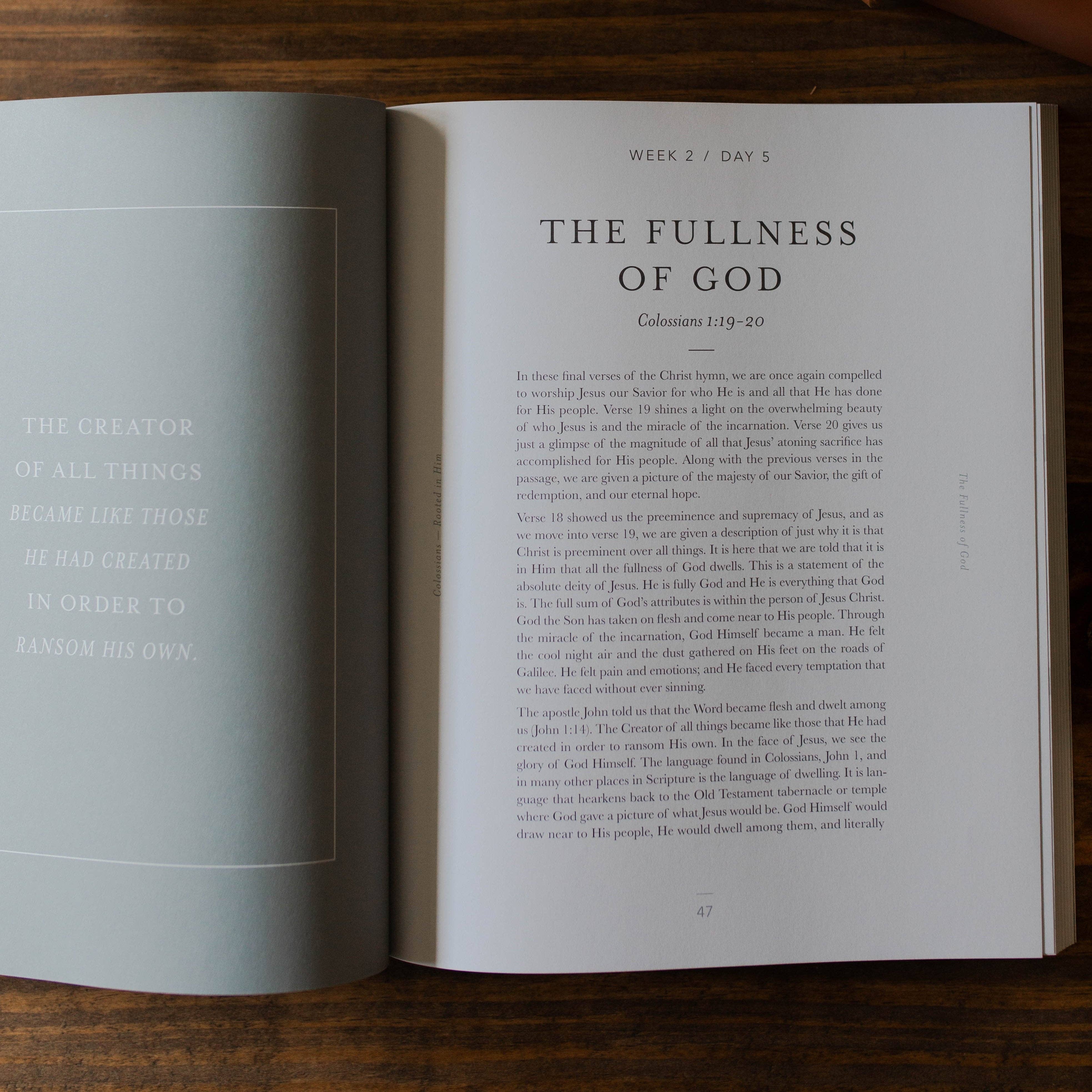 The Daily Grace Co - Vente Livre sur la religion - Colossiens | Enraciné en lui - Hommes3