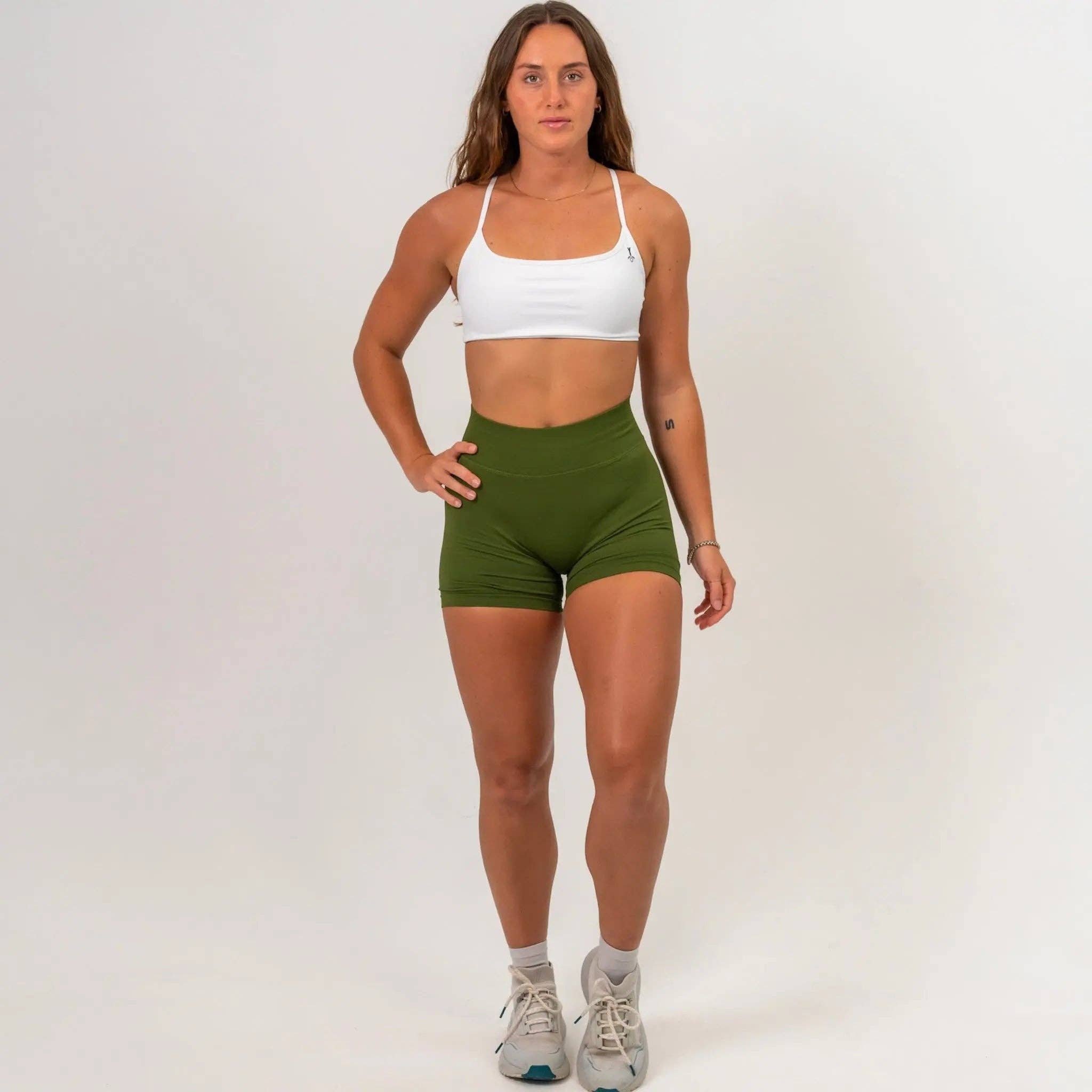 MYB Apparel - Wholesale Athletic Shorts - Women's - SYNERGY SCRUNCH SHORTS 4.5"31