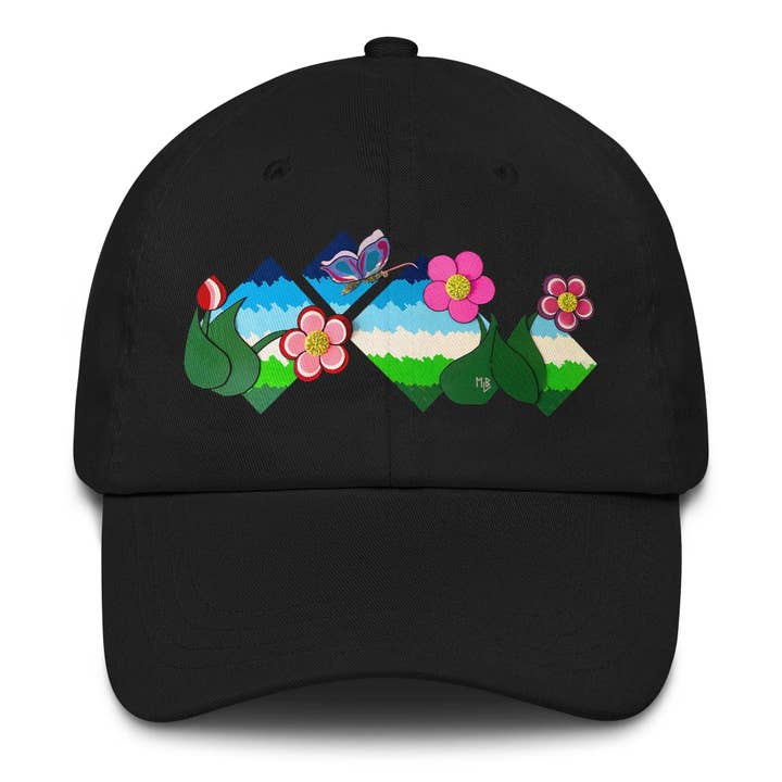 Flower Field Fantasy Baseball Cap for wholesale by MLB Artist