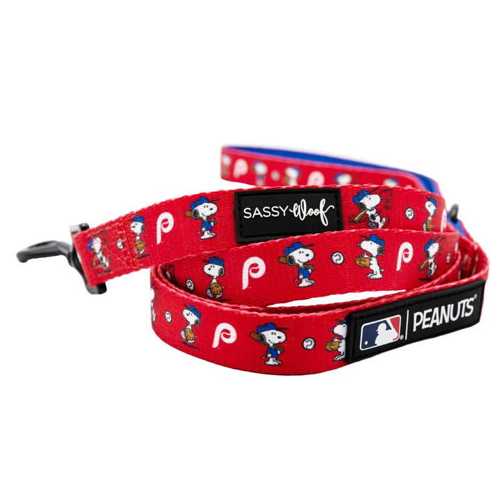 Dog Leash - MLB x Peanuts™ Philadelphia Phillies for wholesale by SASSY WOOF