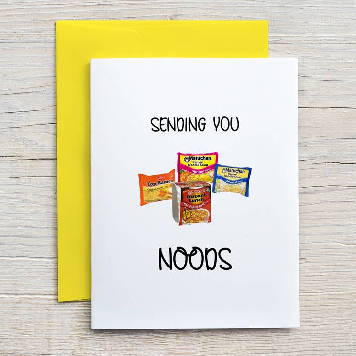 Card "Sending Noods" for wholesale by Pentionery