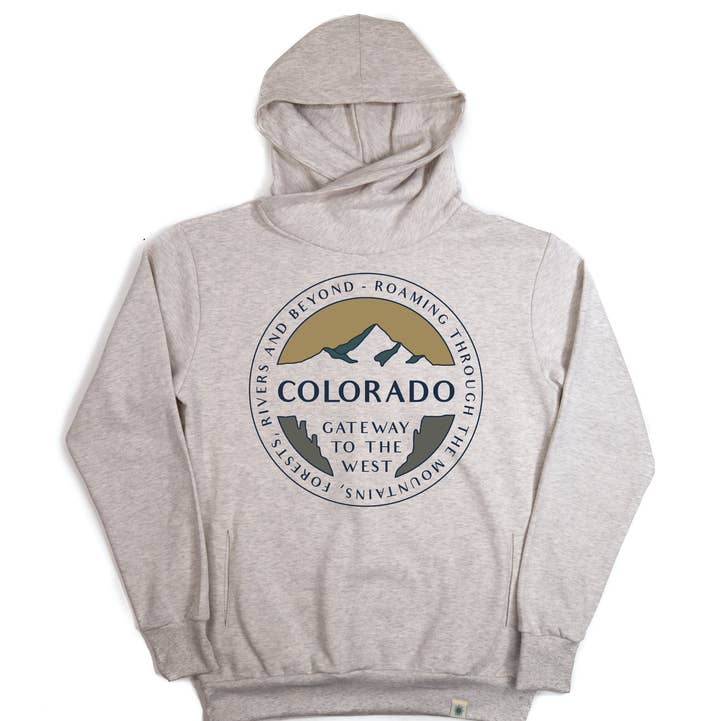 Gateway To The West Cowl Neck Hoodie for wholesale by Snow Business USA