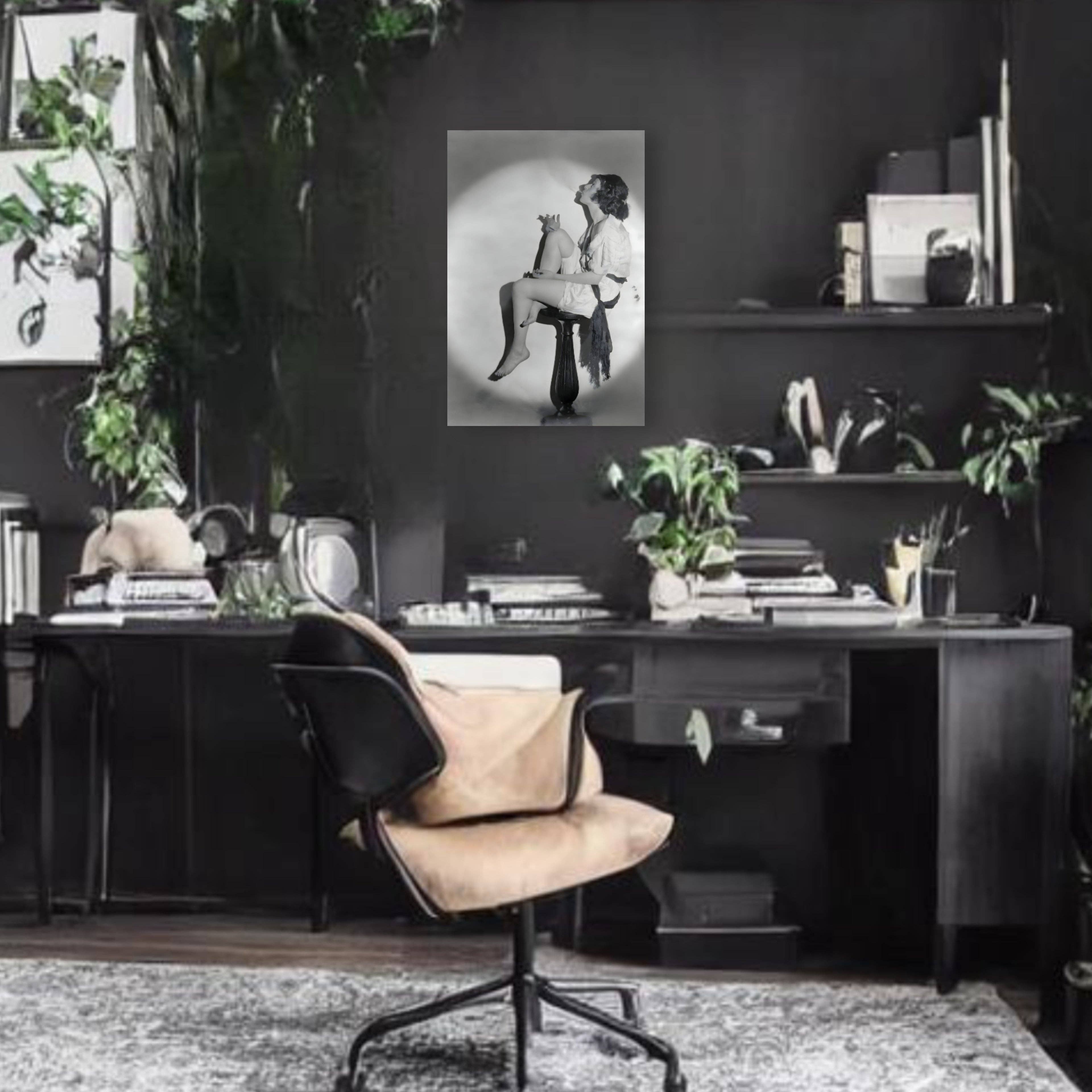 Print Pothecary - Wholesale Art Print - Dark Alfalfa Canvas Print - Herbal Art for Home or Office - Apothecary Decor1