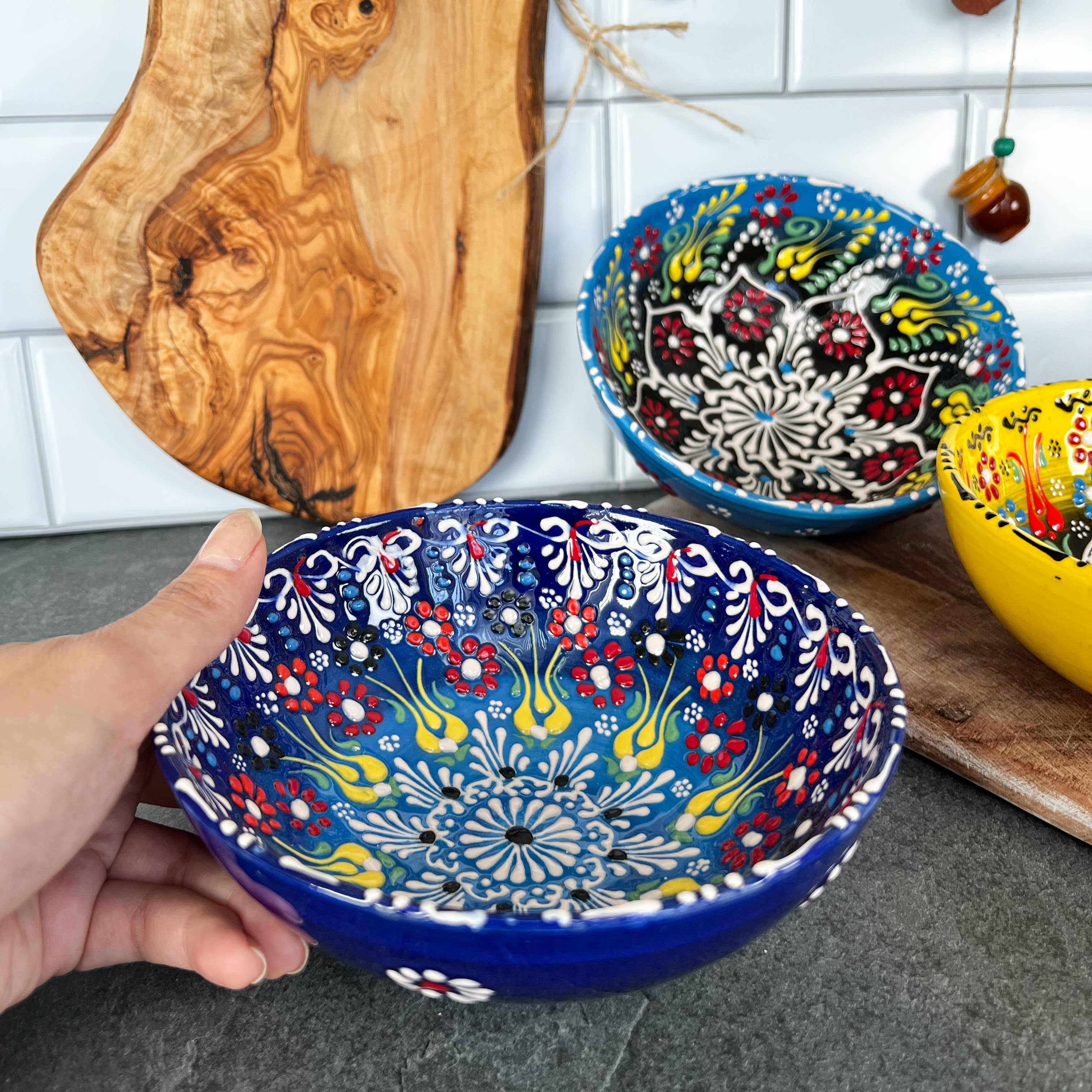 Umays Boho - Wholesale Bowl - Large Handmade Bowls, Decorative Bowls, Boho Kitchen Decor13