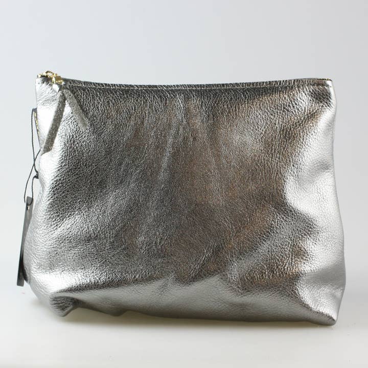 Zina Kao Exclusives - Wholesale Make-up/cosmetic bag - The Metallic Makeup Clutch: 3 sizes! (Stewart/Martin/Loren)10