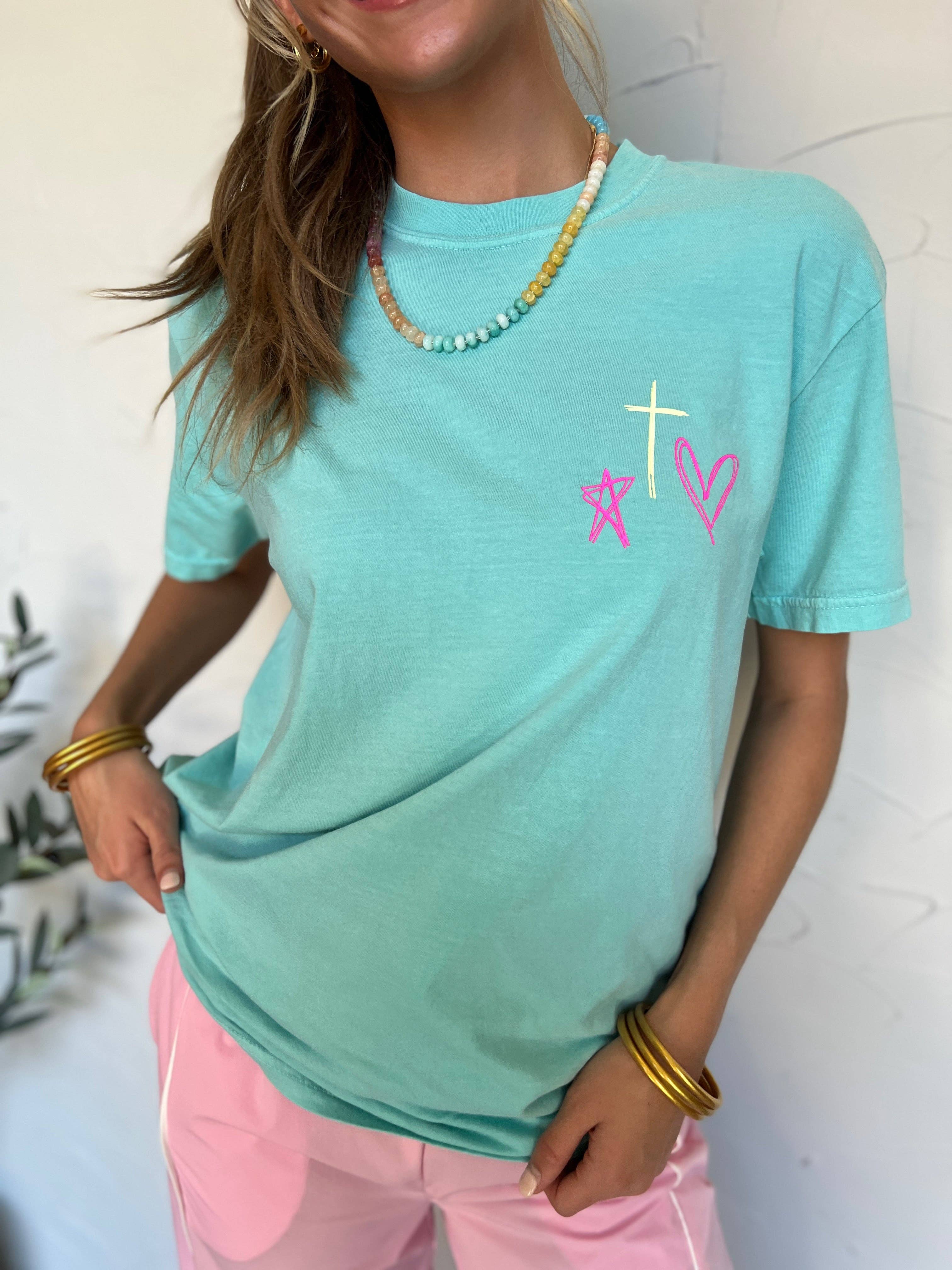 Pierce + Pine - Wholesale Screen Printed T-Shirt - Women's - Friend in Jesus2