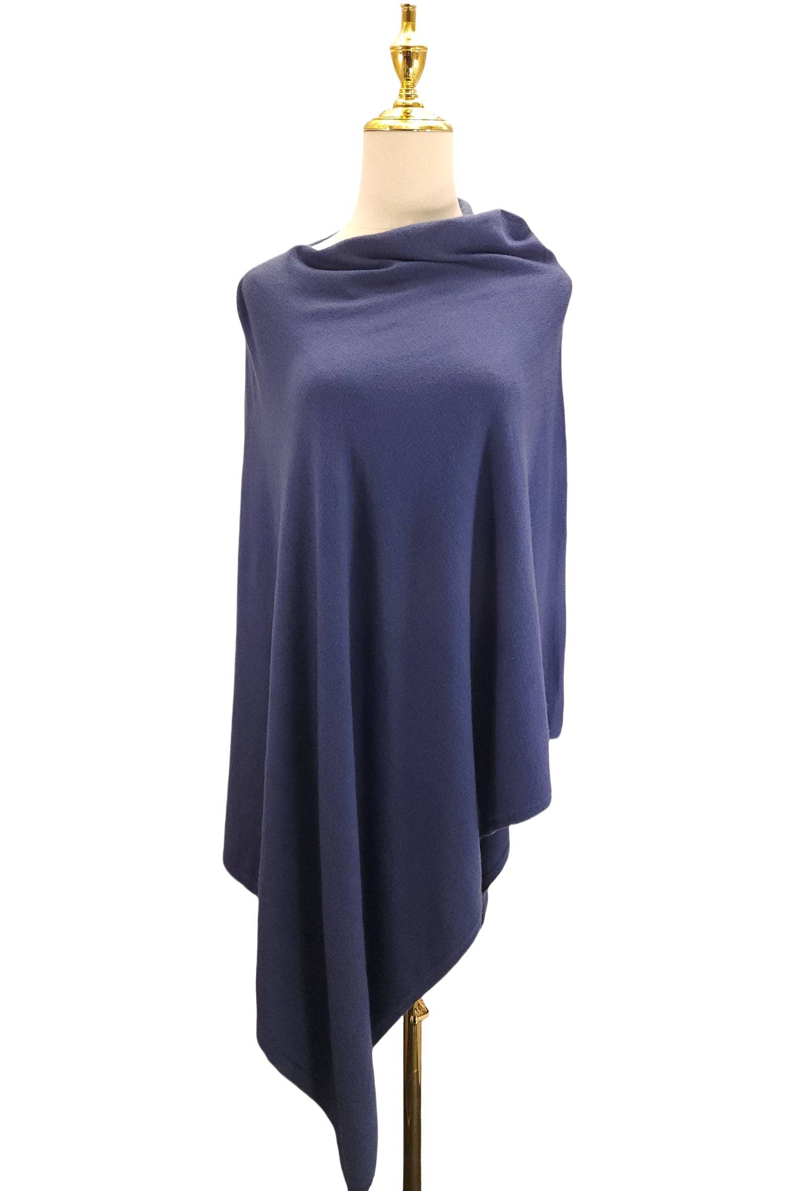 Fashion Scarf World - Vente Poncho – femme - Poncho uni en laine confortable10