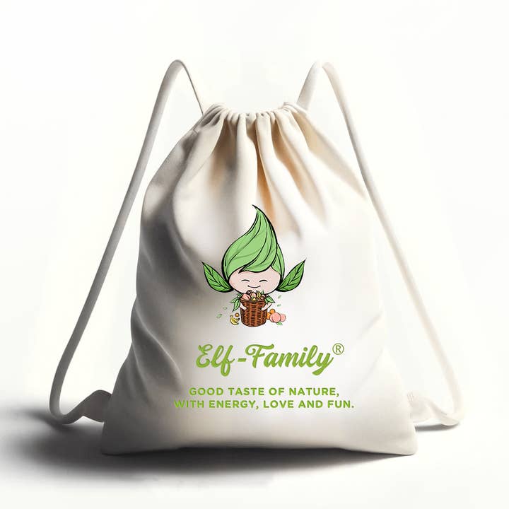 Missathome GmbH - Wholesale Drawstring Bag - Unisex - Praktisch und Trendig: Elf-Family Canvas Rucksack mit Kordelzug0