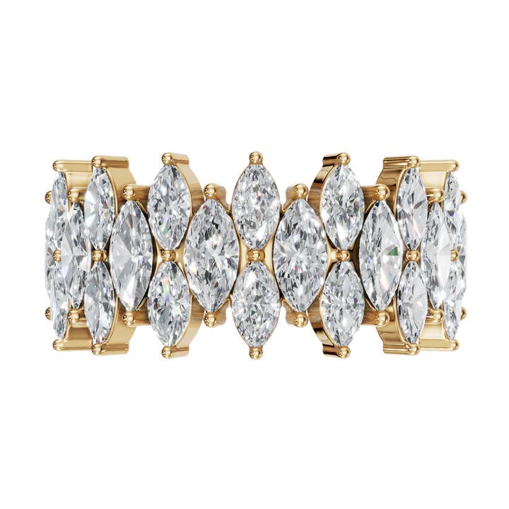 14k Gold Diamond Eternity Ring, Diamond Wedding Band for wholesale by PureYou Jewelry