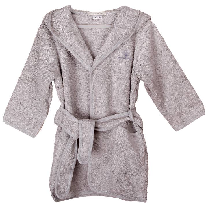 Bathrobe 12/24M Grey for wholesale by Eveil et Nature