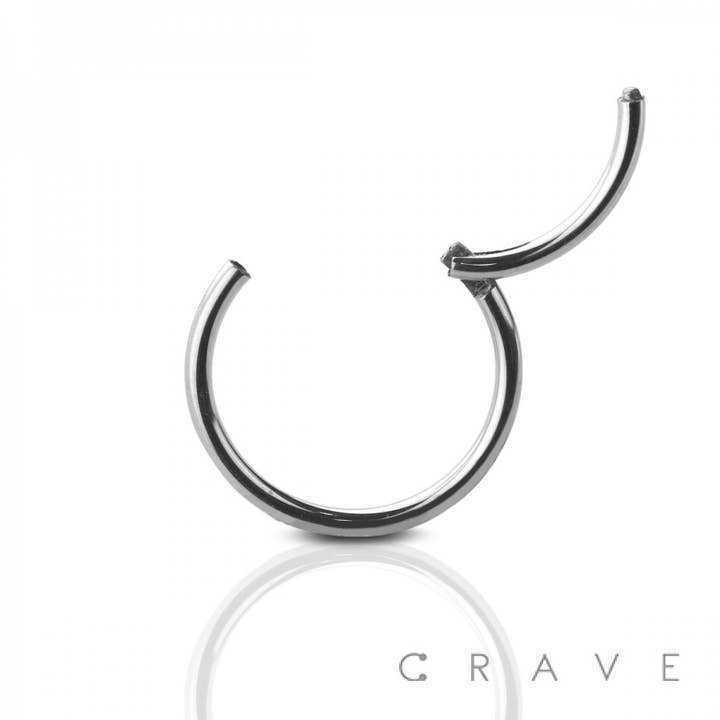 CRAVE – wholesale Single earring – IMPLANT GRADE TITANIUM HINGED SEGMENT RING1