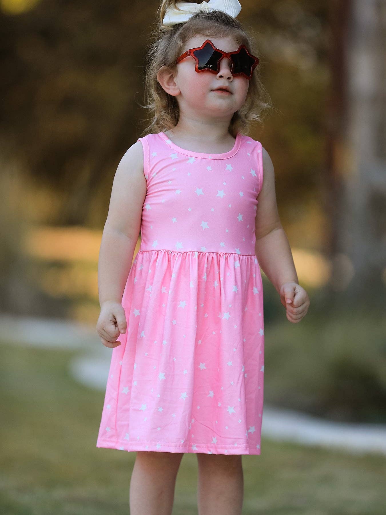 Rylee Faith Designs - Wholesale Dress Set - Baby - Rainbow Star Colorful 3-Piece Dress Set5