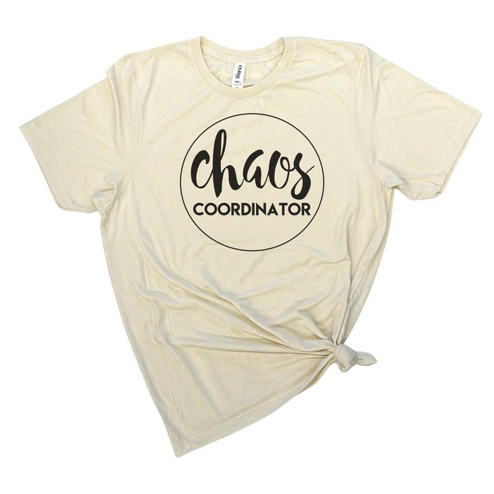 dkhandmade - Wholesale Screen Printed T-Shirt - Unisex - CHAOS COORDINATOR T-SHIRT5
