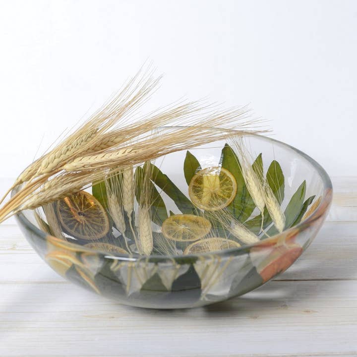 Boule Round Centerpiece Oranges and Wheat Collection for wholesale by RICCARDO MARZI DI MARZI ANDREA