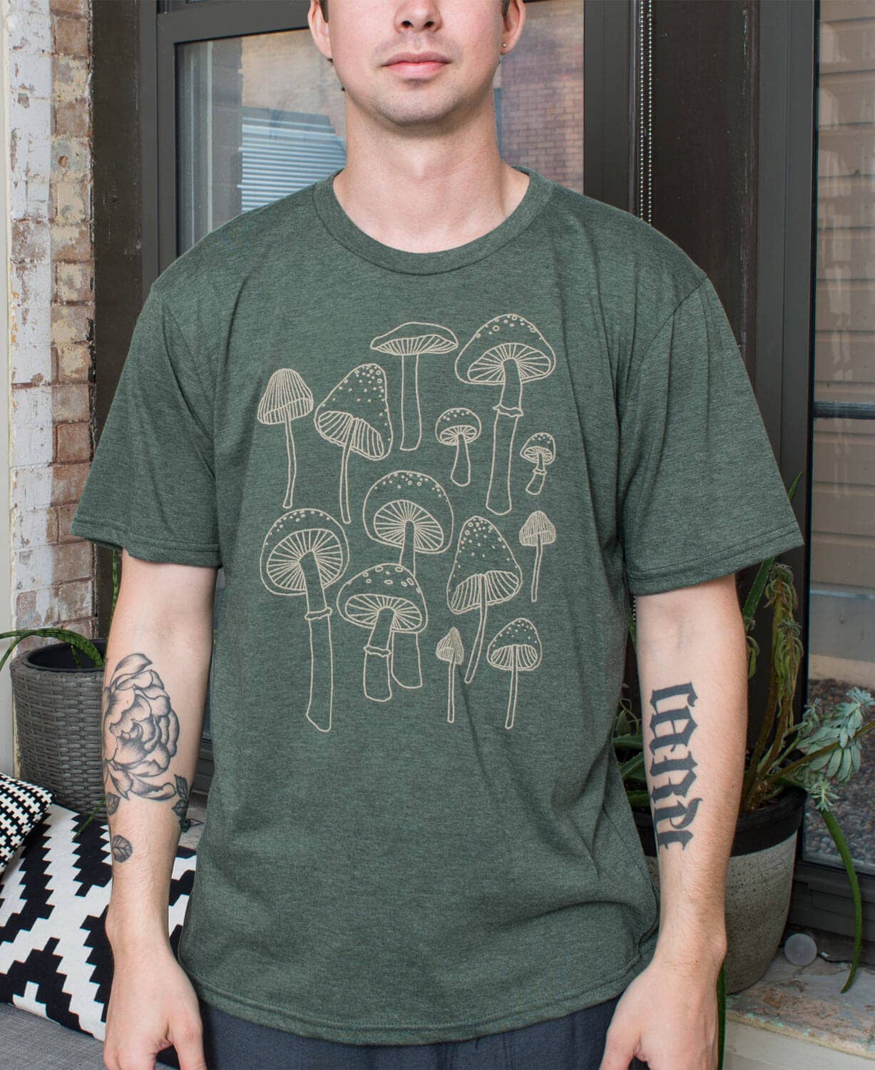 Soul Flower - Wholesale Screen Printed T-Shirt - Unisex - Mushrooms Recycled T-Shirt - Unisex - Souvenir Tees8