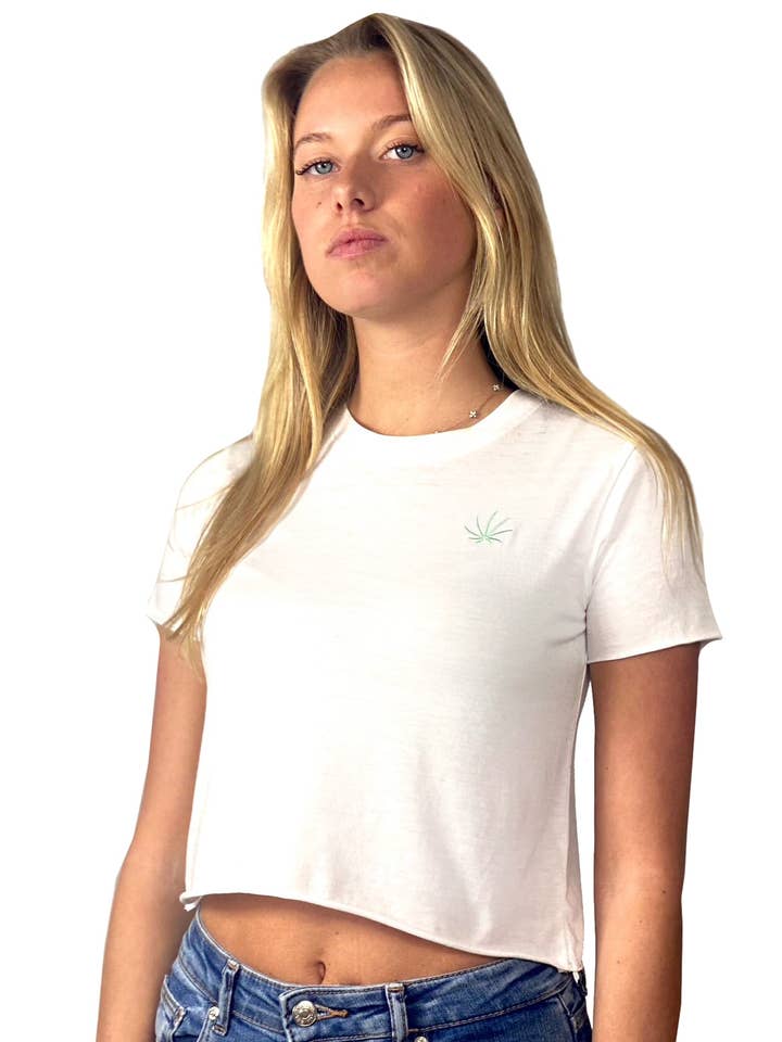 TM Burnout Cropped Tee for wholesale by HighEnd LA