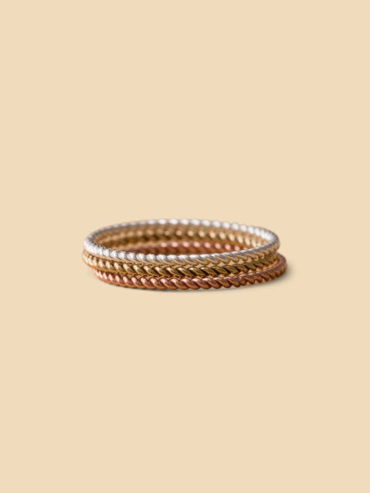 Twine Ring for wholesale by Everly Made