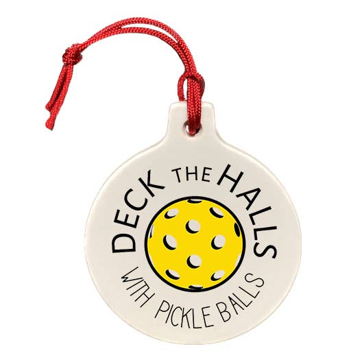 Deck The Halls With Pickleballs for wholesale by The Cheeky Tree