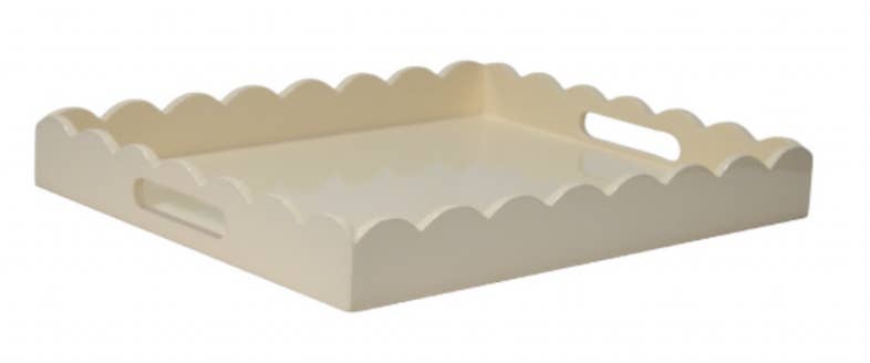 The Enchanted Home - Wholesale Decorative Tray - Ivory Lacquered Tray