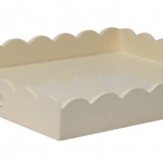 The Enchanted Home - Wholesale Decorative Tray - Ivory Lacquered Tray0