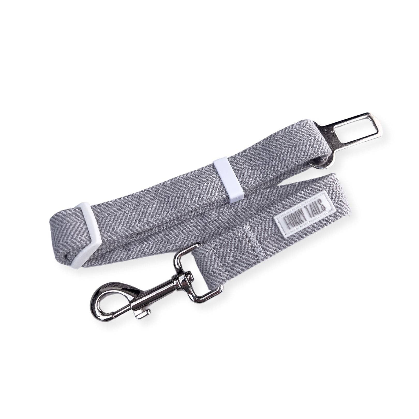 Furry Tails - Wholesale Pet Seat Belt - Dog - Car Seat Belt - Tweed - Pearl1