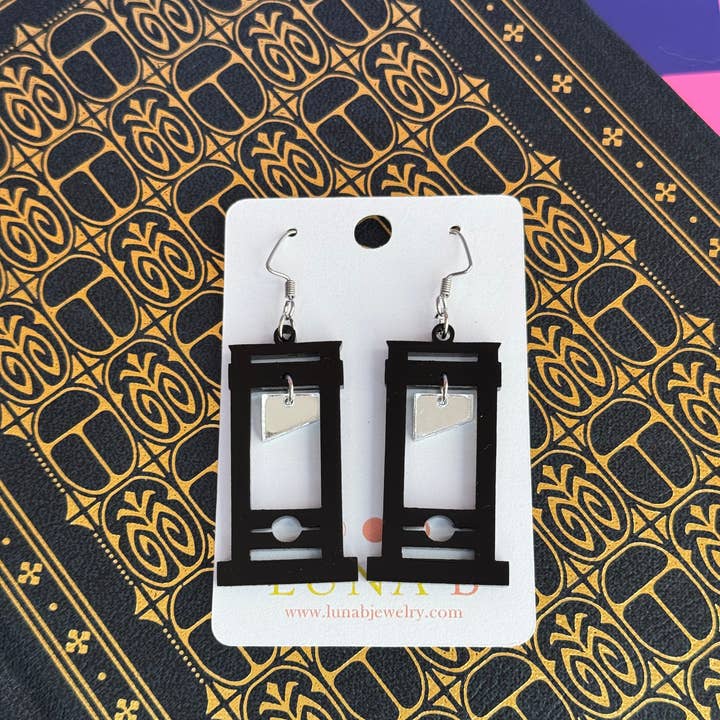 Luna B Jewelry - Wholesale Dangle Earrings - Mini Guillotine Earrings | Guilloteenies1