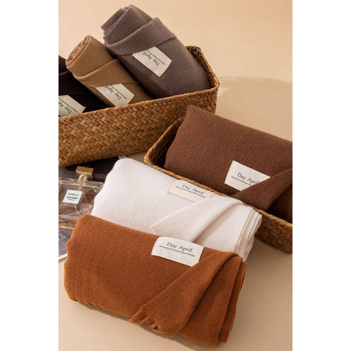 NINEXIS - Vente Écharpe – femme - CWASC1482_ÉCHARPE CHAUDE DE COULEUR UNIE À COL CHÂLE43