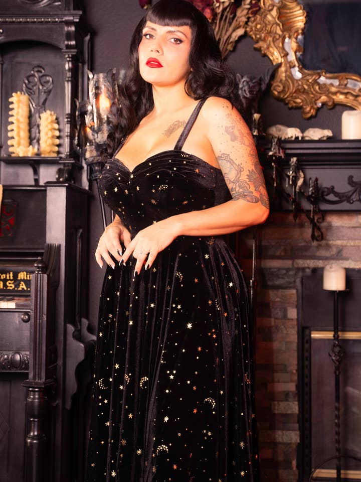 Elle Rebel - Wholesale Dress - Women's - Lunar Luxe Velvet Dress