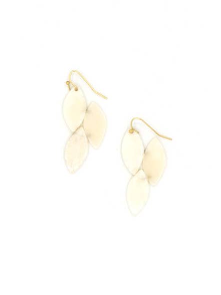 Bone Leaf Earrings for wholesale by Fair Anita