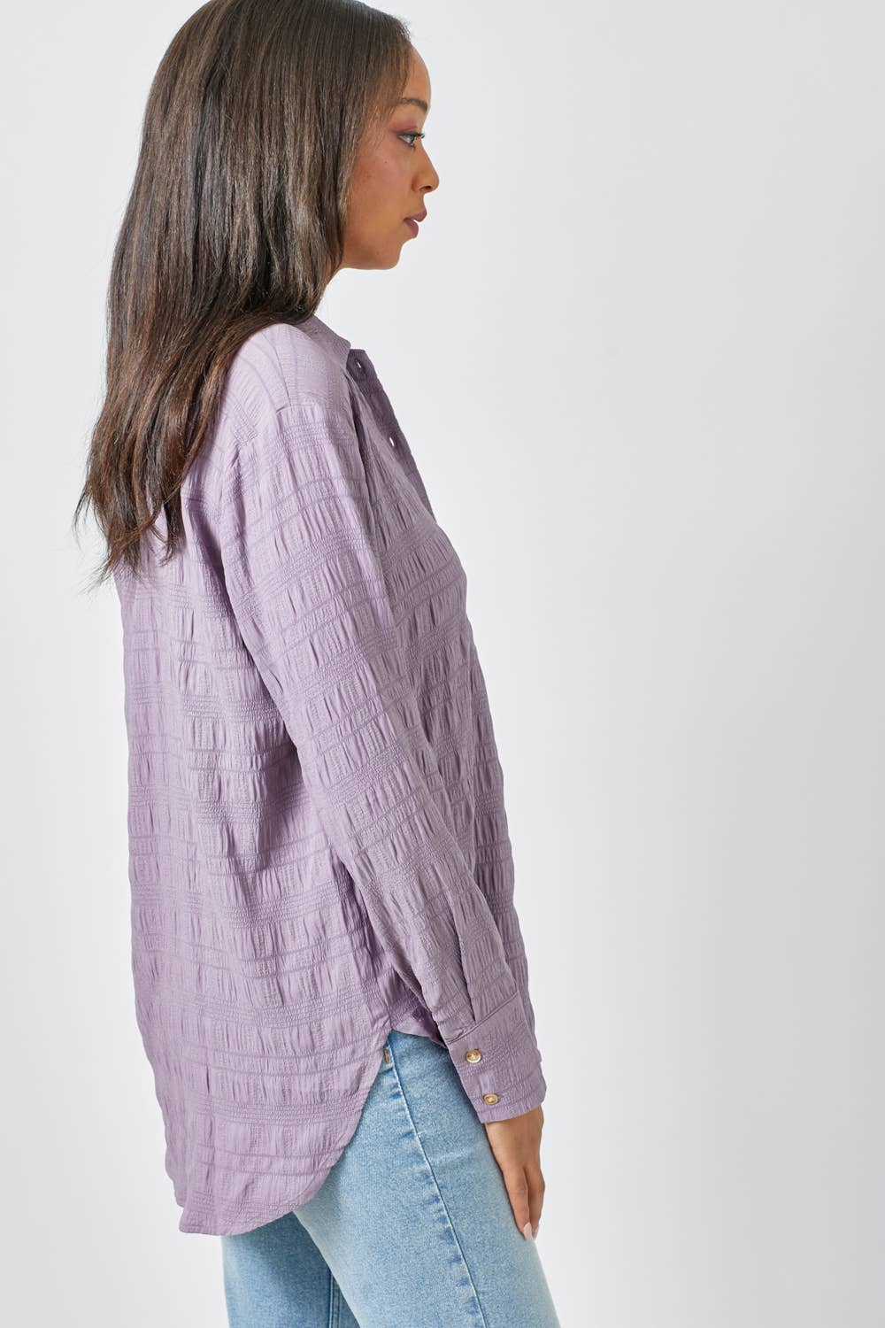 Mystree - Wholesale Button Down Shirt - Women's - 60209 Textured Button Down Shirt9