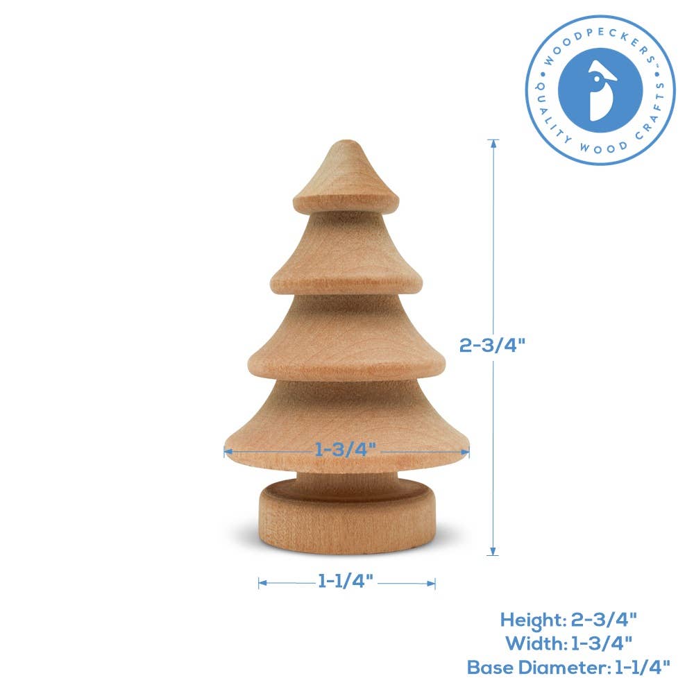 Woodpeckers Crafts - Wholesale Christmas Decoration - Small Wooden Christmas Decoration Tree8