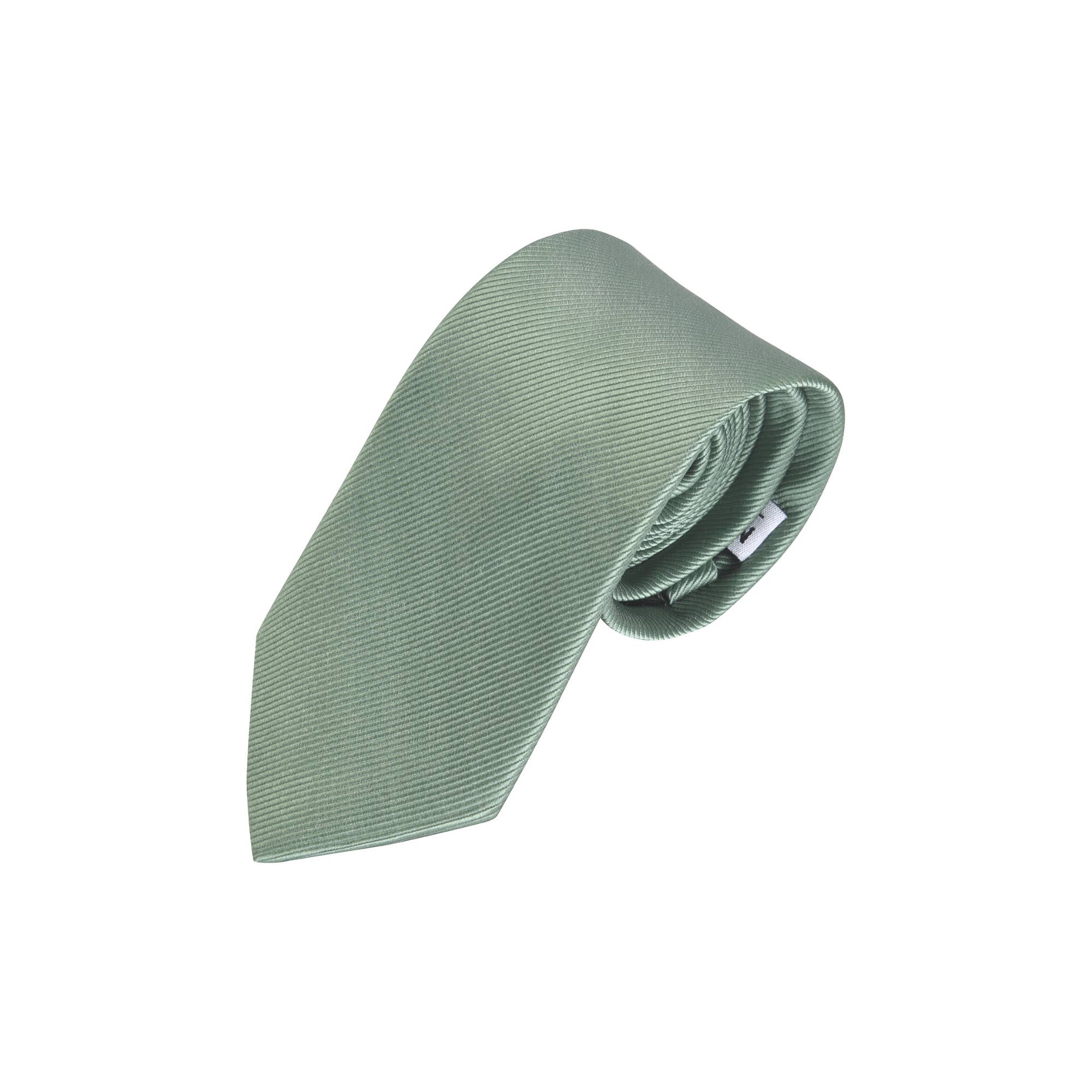 No Cold Feet - Wholesale Necktie - Men's - Sage Green Silk Ties