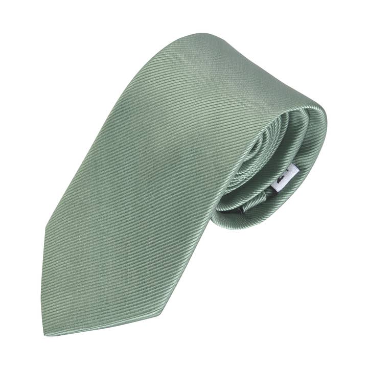 Sage Green Silk Ties for wholesale by No Cold Feet