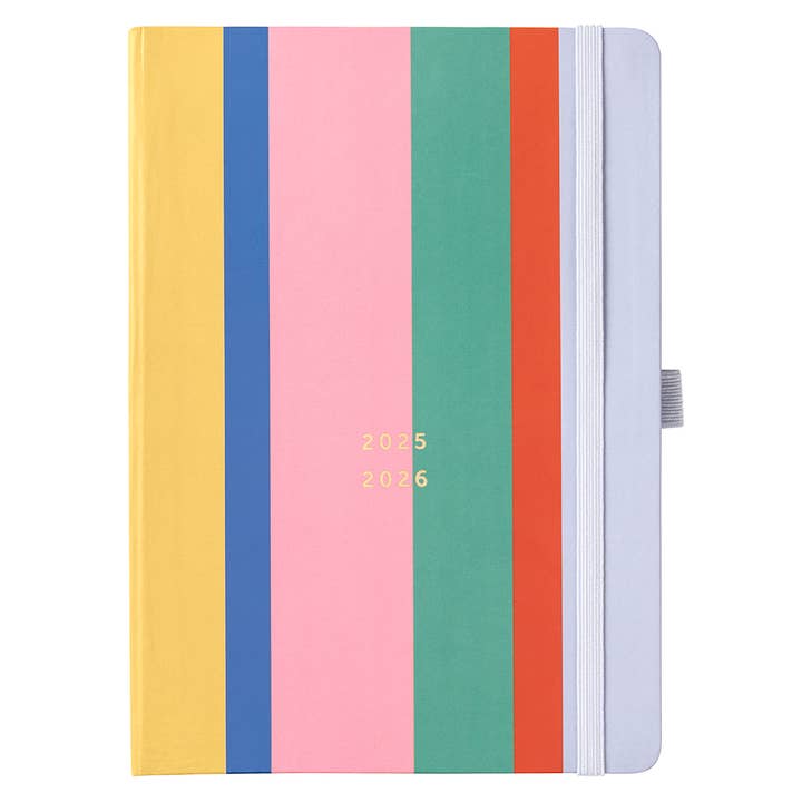 Busy B - Wholesale Journal/Diary - A5 Mid Year Busy Life Academic Diary 2025/26 - Stripe