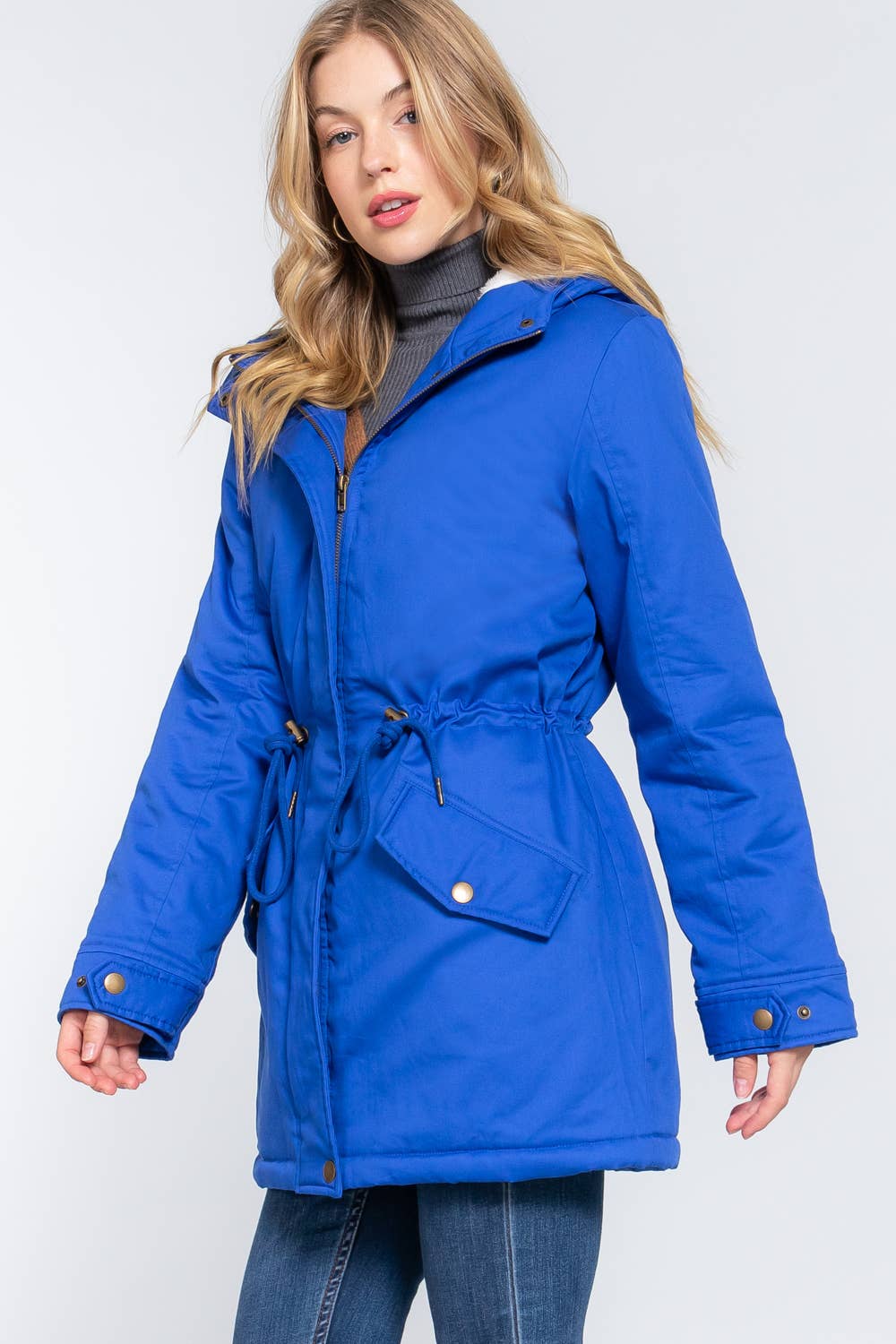 Active Basic | Active USA - Vente Veste – femme - Veste utilitaire à capuche en peluche doublée polaire5