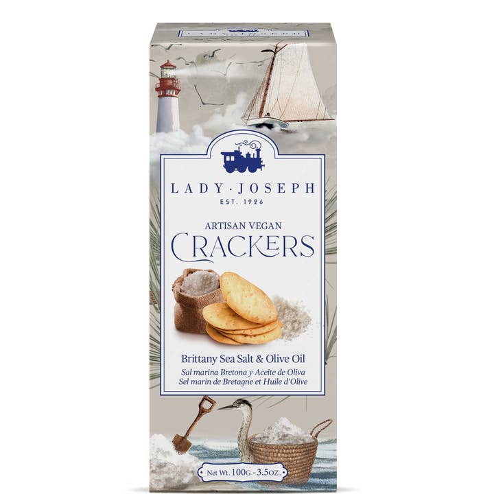 Lady Joseph - Wholesale Crackers - Crackers with Brittany Sea Salt & Olive Oil (cracker snack)