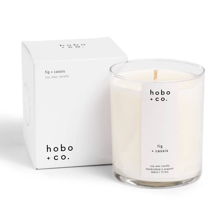 Große Feige + Cassis Sojakerze für den Großhandel von hobo + co. candles