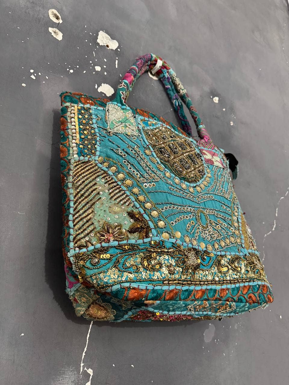 GYPSY STUDIO - Wholesale Shoulder Bag - Women's - Khambaadiya Bag Beads Work Bag Stylish Party Wear Cotton Bag5