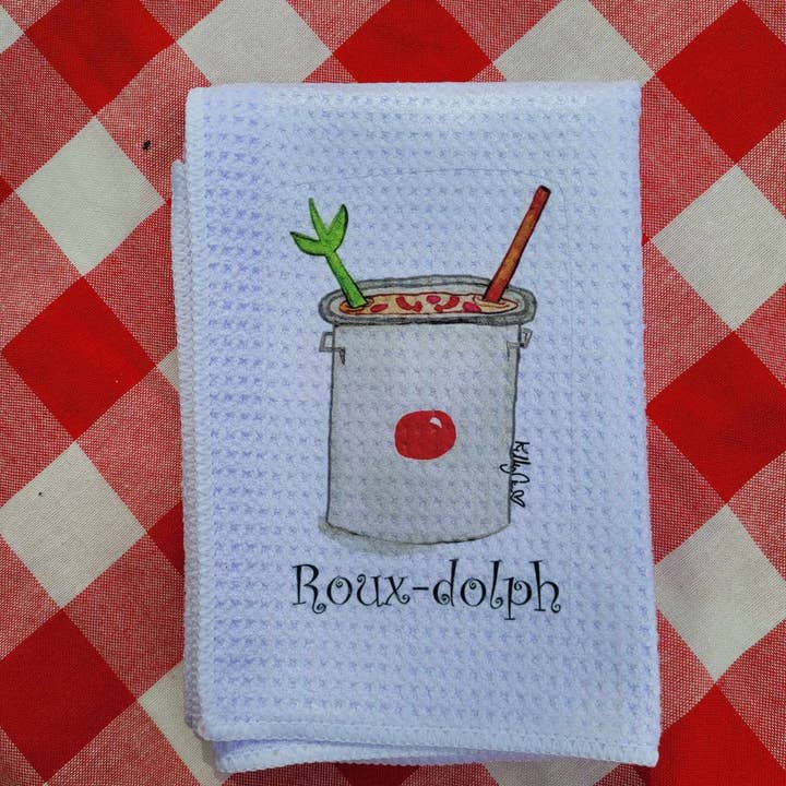 Kelly Airhart Studios - Wholesale Tea Towel - Christmas Tea Towel. Roux-Dolph11