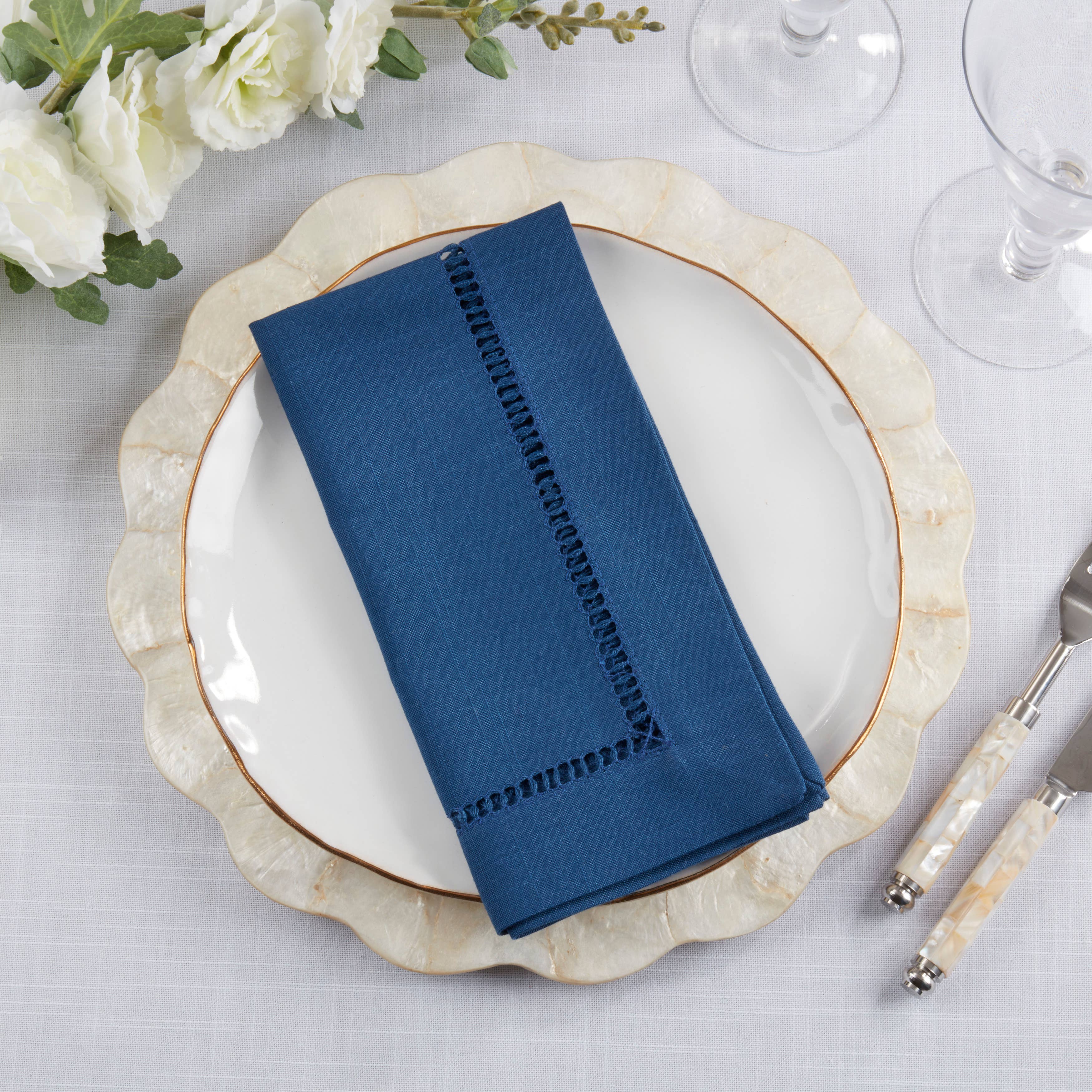 Saro Lifestyle - Wholesale Dinner & Cloth Napkin - Toscana Hemstitched Napkin26