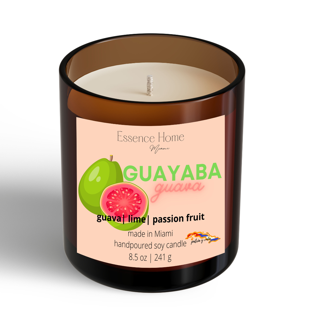 Essence Home Miami - Wholesale Jar/Filled Candle - Guayaba1