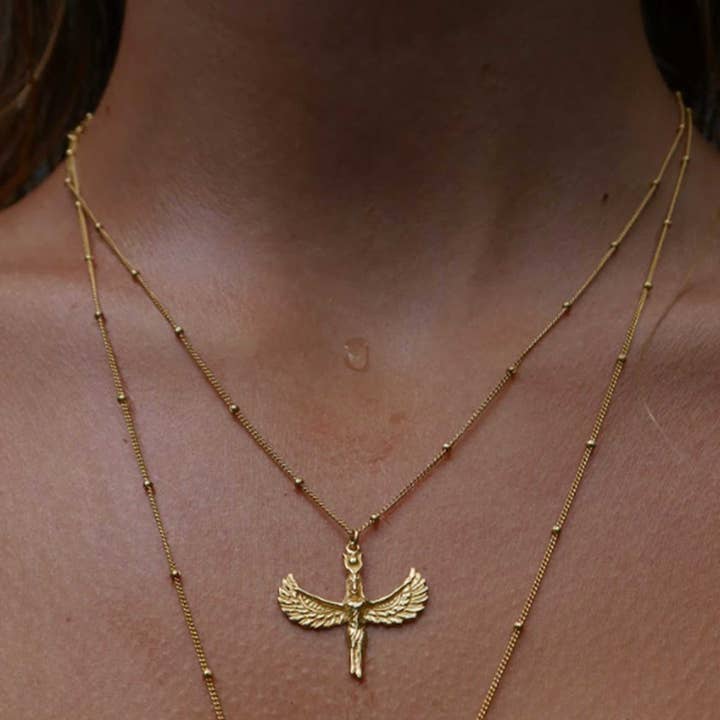 Munay Sacred Jewelry - Vente Colliers à pendentif - Collier Isis aux ailes déployées5
