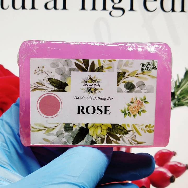 Rose sæbe Håndlavet af Herbalist for engroshandel hos Oils and Herbs UK