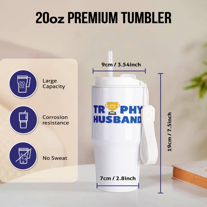 3dRose - Wholesale Insulated Mug/Tumbler - 3dRose, Trophy Husband, Tumbler1